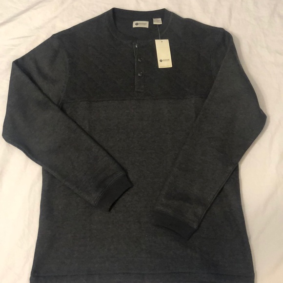 Haggar Grey Sweater Button Up Nice and Soft - Picture 1 of 3